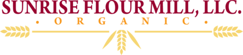 Sunrise flour mill wordmark and logo Sunrise flour mill wordmark and logo